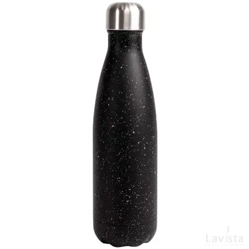 Sagaform Nils stalen fles Splash 500ml zwart / wit