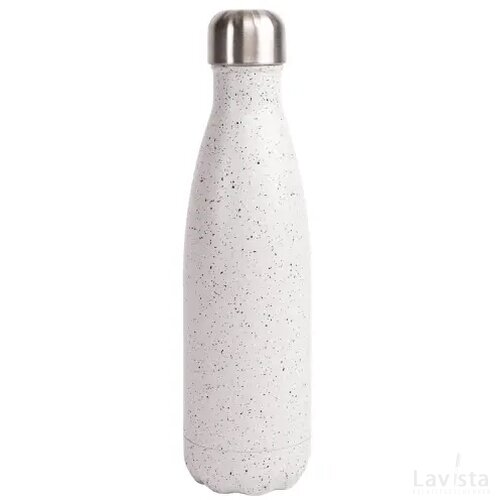 Sagaform Nils stalen fles Splash 500ml wit / zwart