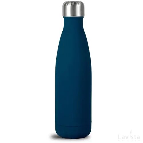 Sagaform Nils stalen fles Rubber 500ml blauw