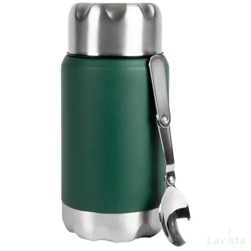 Sagaform Mark voedselthermoskan met poedercoating 600ml groen