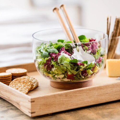 Sagaform Nature saladeschaal transparant