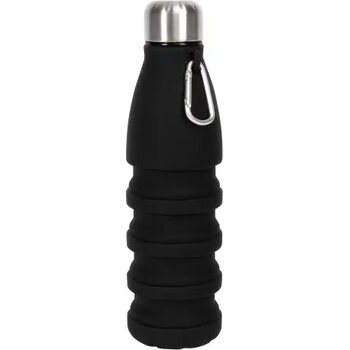 Sagaform Stig invouwbare fles 550ml zwart