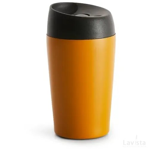 Sagaform Loke dubbelwandige mok gekleurde Coating 240ml terra