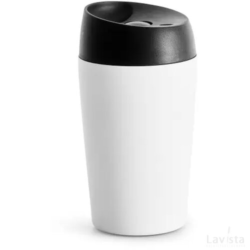 Sagaform Loke dubbelwandige mok gekleurde Coating 240ml wit