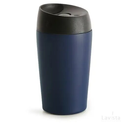 Sagaform Loke dubbelwandige mok gekleurde Coating 240ml donkerblauw
