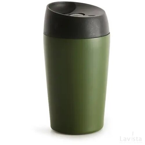 Sagaform Loke dubbelwandige mok gekleurde Coating 240ml groen