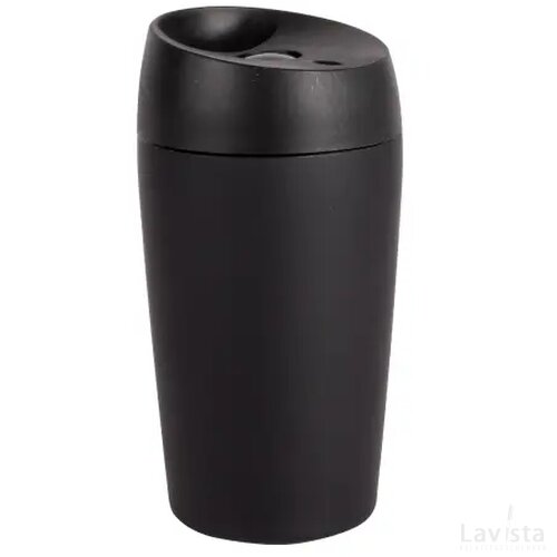Sagaform Loke dubbelwandige mok met rubberen Coating 240ml zwart