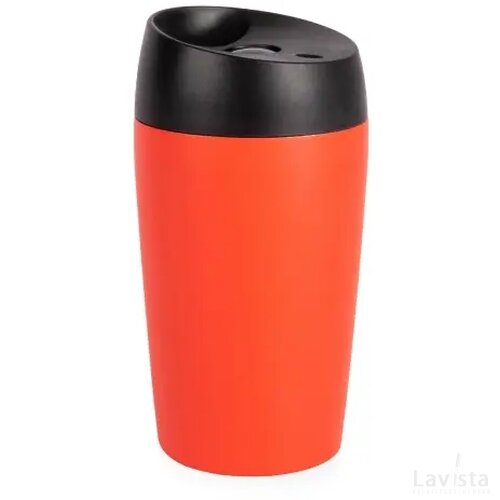 Sagaform Loke dubbelwandige mok met rubberen Coating 240ml rood