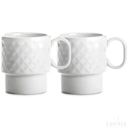Sagaform Coffee & More koffiemok 2 st. 250ml wit