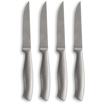 Sagaform Fredde BBQ messen set van 4 zilver Sagaform Fredde BBQ messen set van 4 zilver