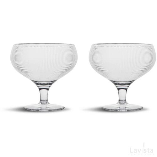 Billi coupe glas set van 2 transparant