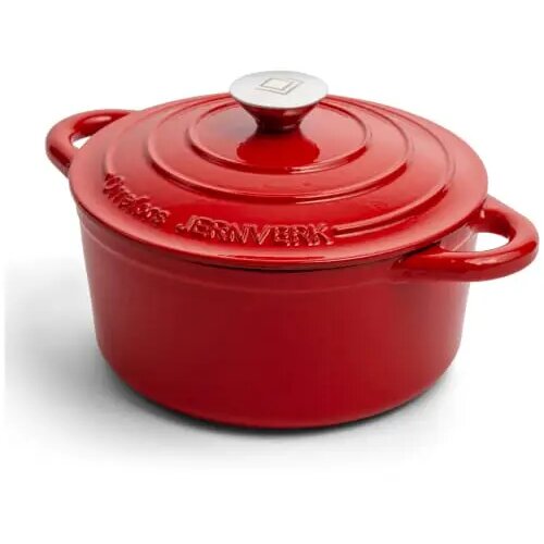 Orrefors Jernverk geëmailleerde braadpan (2.8L) Rood