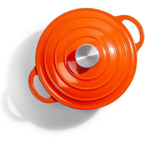 Orrefors Jernverk geëmailleerde braadpan (2.8L) Oranje