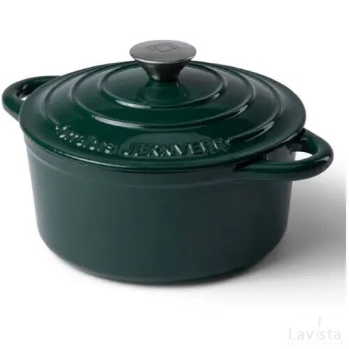 Orrefors Jernverk grote geëmailleerde braadpan 5L groen