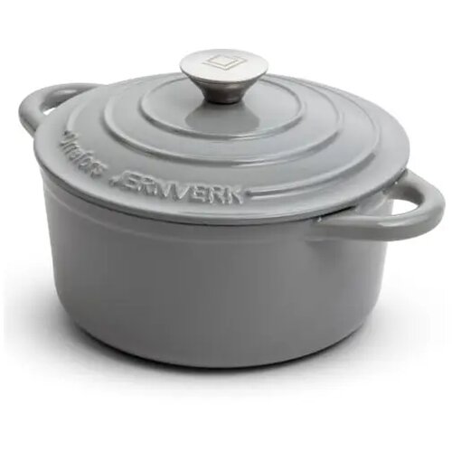 Orrefors Jernverk geëmailleerde braadpan 5L Lichtgrijs