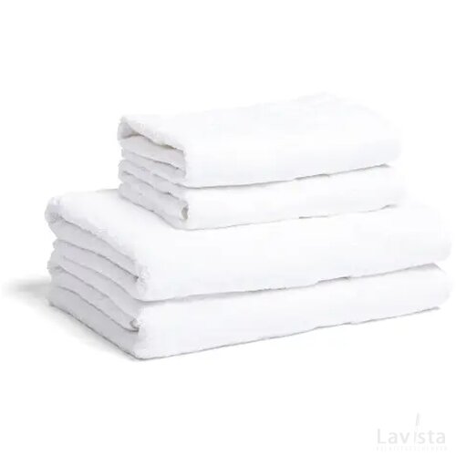 Lord Nelson Fairtrade handdoek 70x130cm set van 3 wit