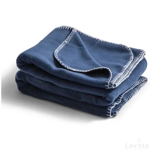 Nightingale fleece deken 130x170 cm donkerblauw