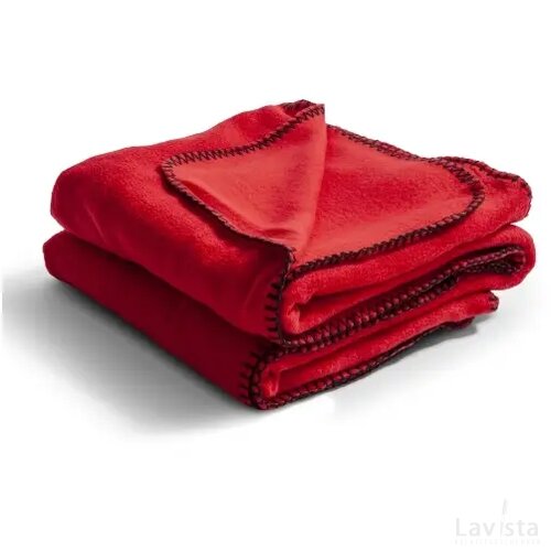 Nightingale fleece deken 130x170 cm rood