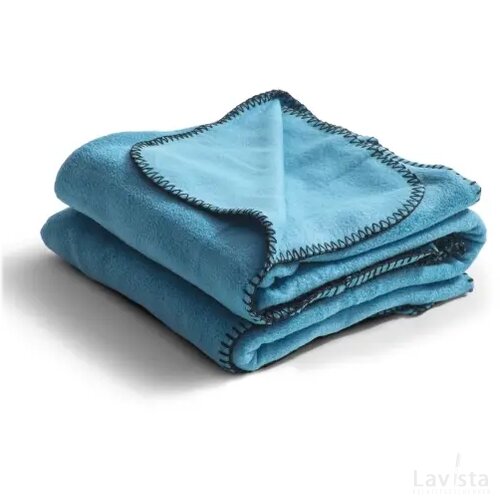 Nightingale fleece deken 130x170 cm lichtblauw