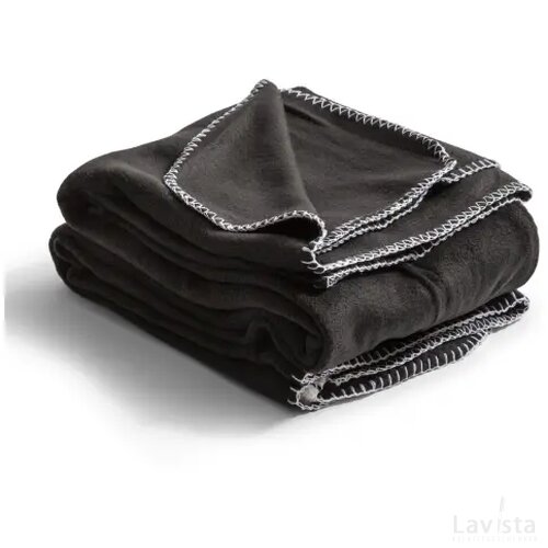 Nightingale fleece deken 130x170 cm zwart