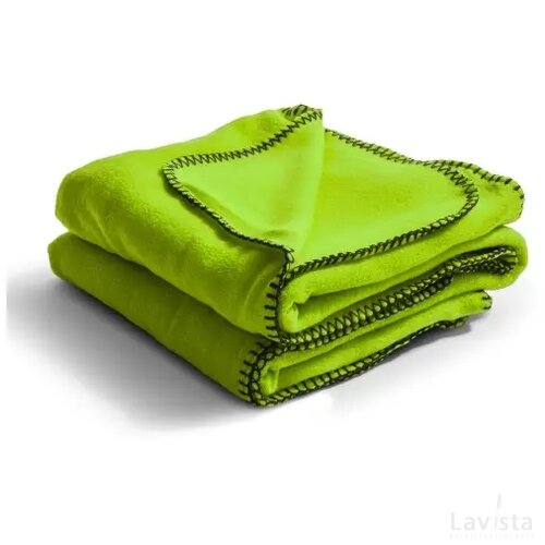 Nightingale fleece deken 130x170 cm lichtgroen