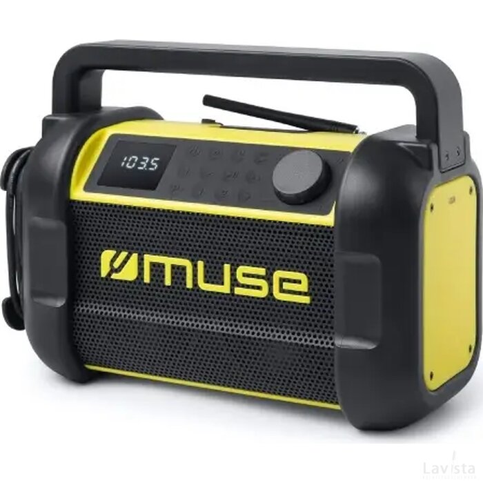 M-928 | Muse bouwradio met Bluetooth 20W met FM-radio zwart / geel