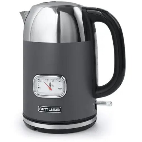 Muse waterkoker 1,7 Liter donker grijs