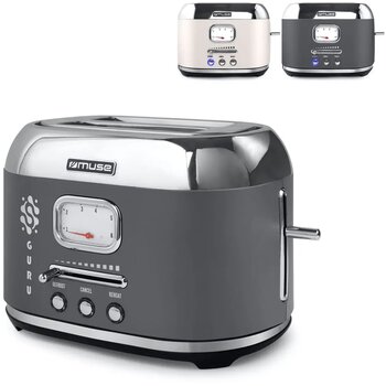 Muse broodrooster 1000 Watt crème