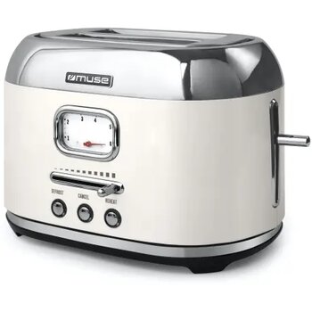 Muse broodrooster 1000 Watt crème