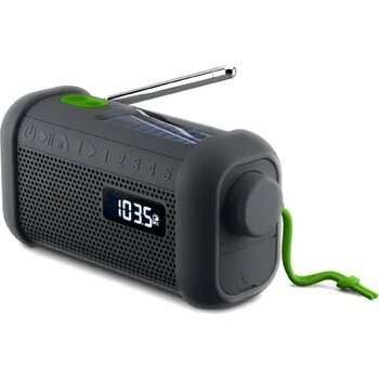 MH-08 | Muse radio Bluetooth speaker met solar en opwindmechanisme zwart