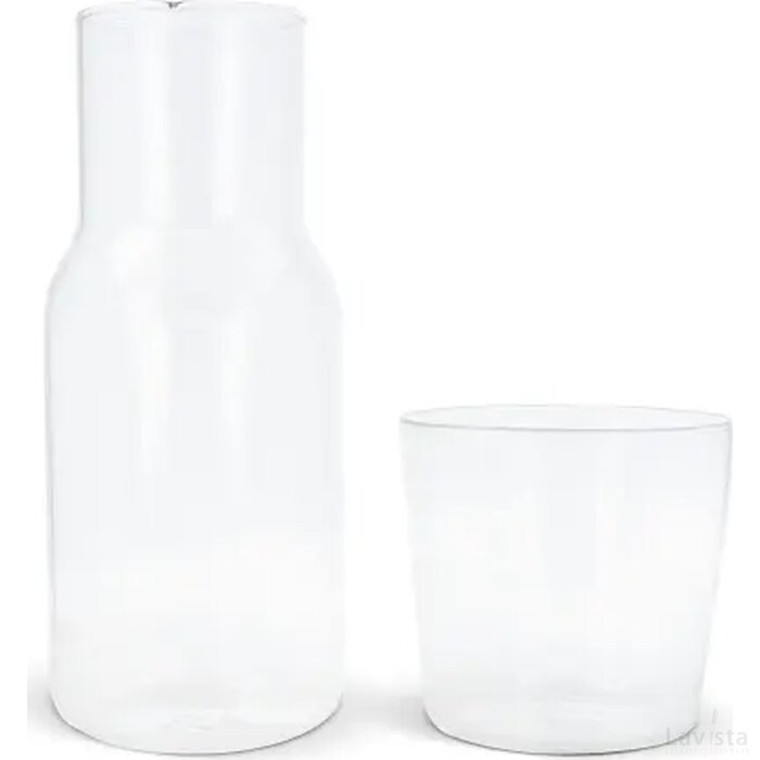 Caraffe 550ml en drinkglas 250ml set transparant