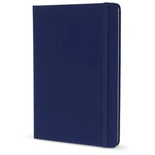 A5-notitieboek van PU met FSC-pagina's donkerblauw