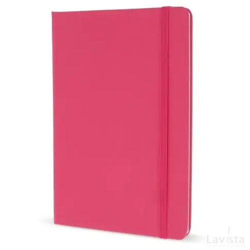 A5-notitieboek van PU met FSC-pagina's roze