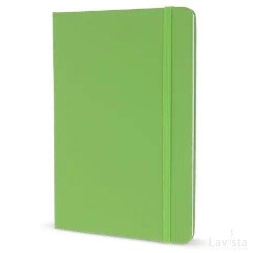 A5-notitieboek van PU met FSC-pagina's lichtgroen