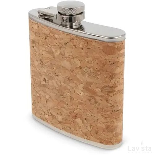 Heupfles kurk 170ml natuur