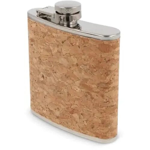 Heupfles kurk 170ml natuur 170 ml