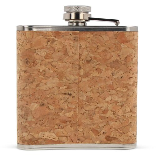 Heupfles kurk 170ml natuur 170 ml