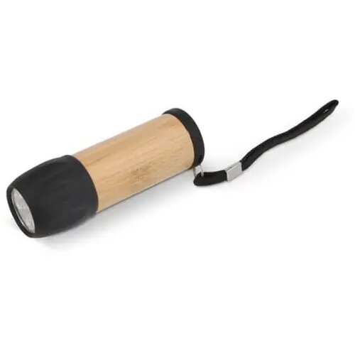 Duurzame zaklamp met draagriem Zwart
