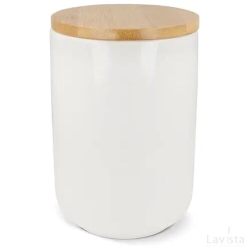 Keramische voorraadbus (900 ml) Wit