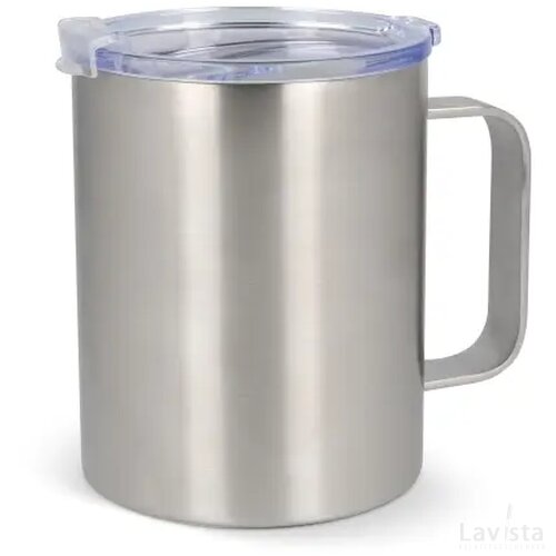 T-ceramics thermomok met deksel Danube 350ml zilver