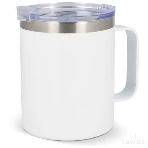 T-ceramics thermomok met deksel Danube 350ml wit