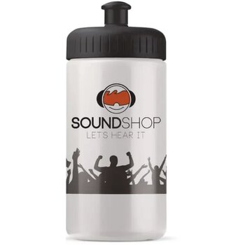 Sportfles Bio basis 500ml basic transparant oranje