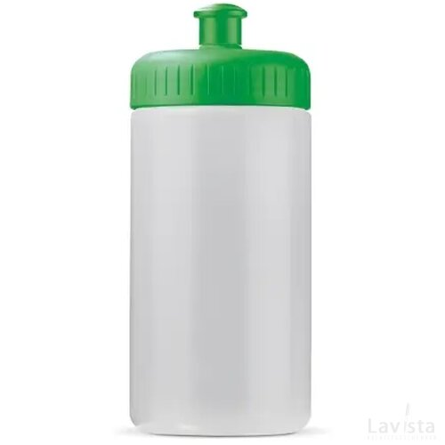 Sportfles Bio basis 500ml basic transparant groen