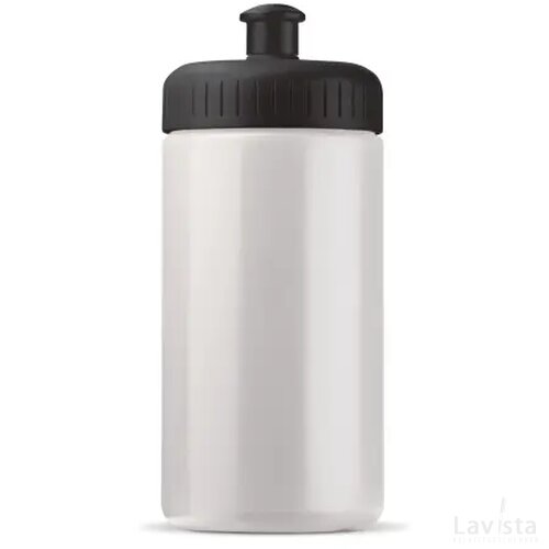 Sportfles Bio basis 500ml basic wit / zwart