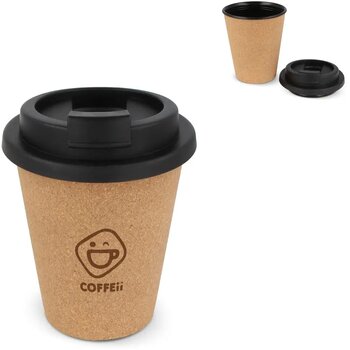 R-PP Kurk koffiebeker 350 ml zwart