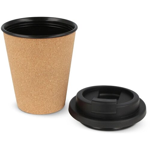 R-PP Kurk koffiebeker 350 ml zwart