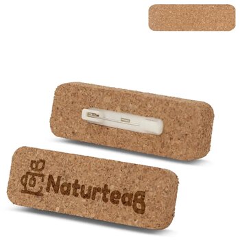 Kurk naambadge Naturel Kurk naambadge Naturel
