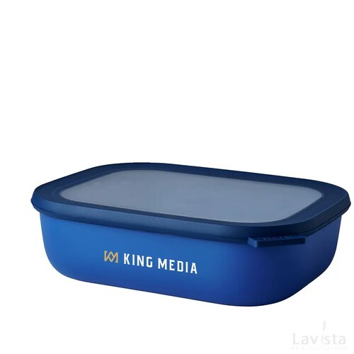 Mepal Cirqula Multikom Rechthoekig 2 L Lunchbox Vivid Blue