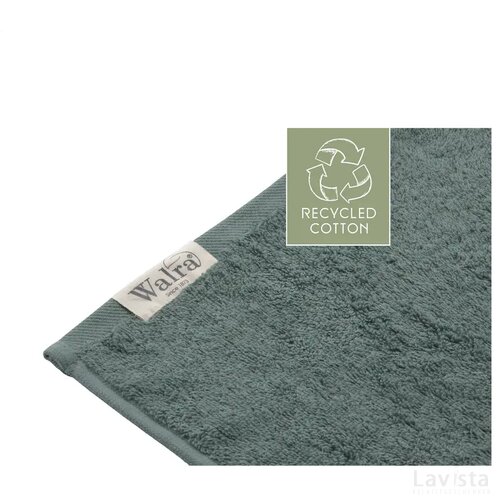 Walra Bathtowel Remade Cotton 70 X 140 Badhanddoek Donkergroen