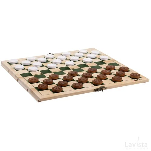 Rackpack Fsc-100% Gamebox Checkers Hout